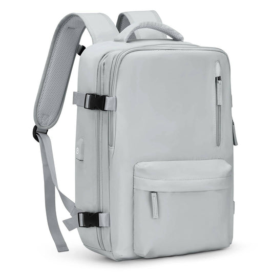 Light Gray / M Fashion Large Capacity Travel Backpack Student School Bags